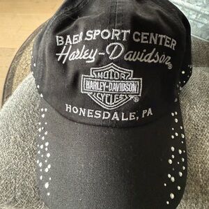 Harley-Davidson Black Cap with Silver Buckle LAST CHANCE!